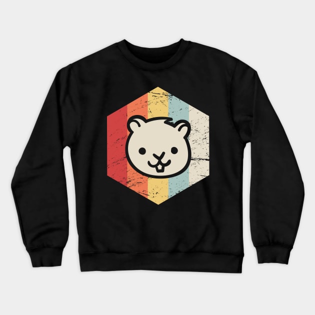 Retro 70s Gerbil Crewneck Sweatshirt by Wizardmode